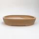 Ceramic bonsai bowl 21.5 x 16.5 x 4 cm, color brown - 1/3