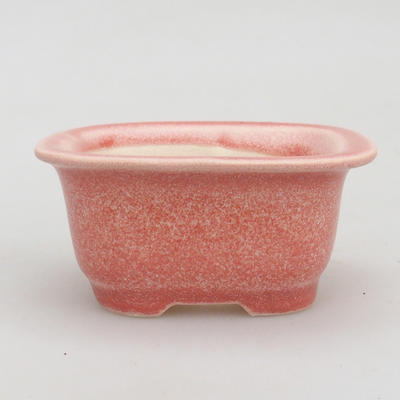 Mini bonsai bowl 7,5 x 6,5 x 3,5 cm, color pink - 1