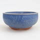 Ceramic bonsai bowl 10 x 10 x 4.5 cm, color blue - 1/3