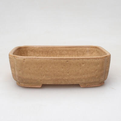 Ceramic bonsai bowl 15 x 12 x 4.5 cm, color brown - 1
