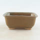Ceramic bonsai bowl 13.5 x 10 x 6 cm, color gray-rusty - 1/3