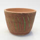 Ceramic bonsai bowl 13.5 x 13.5 x 9.5 cm, color cracked - 1/4
