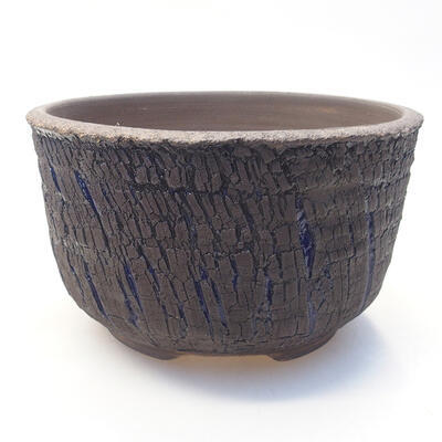 Ceramic bonsai bowl 14.5 x 14.5 x 9 cm, color cracked - 1