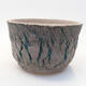 Ceramic bonsai bowl 16 x 16 x 10 cm, color cracked - 1/4