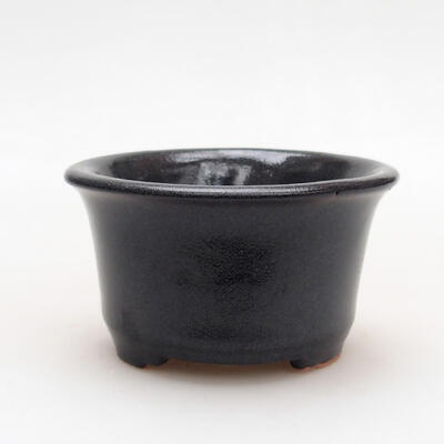 Ceramic bonsai bowl 9 x 9 x 5 cm, color gray - 1