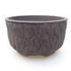 Ceramic bonsai bowl 15 x 15 x 8.5 cm, color cracked - 1/4