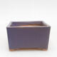Ceramic bonsai bowl 8 x 8 x 4.5 cm, color purple - 1/3