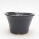 Ceramic bonsai bowl 10.5 x 10.5 x 6.5 cm, color gray - 1/3