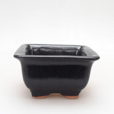 Ceramic bonsai bowl 10 x 10 x 6 cm, color gray - 1