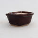 Mini bonsai bowl 5 x 4 x 2 cm, brown color - 1/3