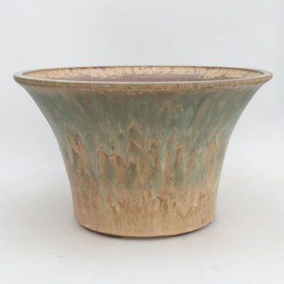 Ceramic bonsai bowl 34 x 34 x 20 cm, color beige-green - 1