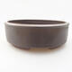 Ceramic bonsai bowl 16.5 x 16.5 x 5.5 cm, brown-green color - 1/3