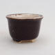 Mini bonsai bowl 4 x 4 x 3 cm, brown color - 1/3