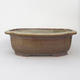 Ceramic bonsai bowl 30 x 25 x 5,9 cm, brown-green color - 2nd quality - 1/4
