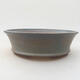 Ceramic bonsai bowl 21 x 21 x 6 cm, color blue - 1/3