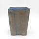 Ceramic bonsai bowl 14.5 x 14.5 x 19.5 cm, color blue-brown - 1/3