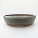 Ceramic bonsai bowl 24 x 24 x 6.5 cm, color green - 1/3