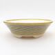Ceramic bonsai bowl 15.5 x 15.5 x 4.5 cm, color green - 1/3