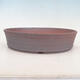 Ceramic bonsai bowl 32 x 32 x 7 cm, color brown - 1/3