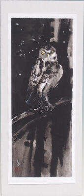 Calligraphy - Owl