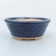 Ceramic bonsai bowl 11.5 x 11.5 x 4.5 cm, color blue - 1/3
