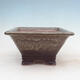 Bonsai bowl 27 x 27 x 14.5 cm, color brown - 1/7