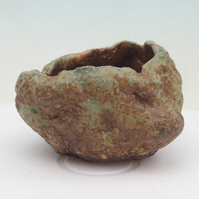 Ceramic shell 9 x 9 x 5 cm, color brown-green - 1