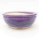 Ceramic bonsai bowl 13 x 13 x 5 cm, color purple - 1/3