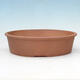 Ceramic bonsai bowl 37 x 29 x 9 cm, red color - 1/3