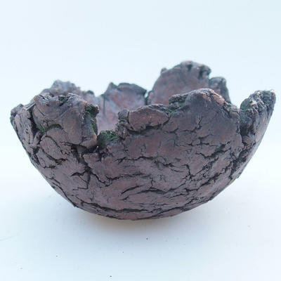 Ceramic Shell 8 x 8 x 4,5 cm, brown-green color - 1