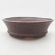 Ceramic bonsai bowl 17 x 17 x 5 cm, color brown - 1/3