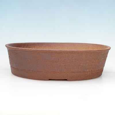 Ceramic bonsai bowl 35 x 28 x 9.5 cm, red color - 1
