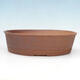 Ceramic bonsai bowl 35 x 28 x 9.5 cm, red color - 1/3