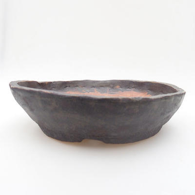 Ceramic bonsai bowl 25 x 25 x 6 cm, color gray - 1