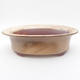 Ceramic bonsai bowl 21 x 17 x 6 cm, color beige - 1/3