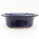 Ceramic bonsai bowl 19 x 15,5 x 6 cm, color blue - 1/3