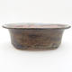 Ceramic bonsai bowl 19 x 15,5 x 6 cm, blue-gray color - 1/3