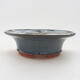 Ceramic bonsai bowl 15 x 15 x 4.5 cm, color blue - 1/3