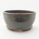 Ceramic bonsai bowl 8.5 x 8.5 x 4.5 cm, color green - 1/3