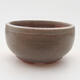 Ceramic bonsai bowl 9 x 9 x 4.5 cm, brown-blue color - 1/3