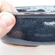 Ceramic bonsai bowl 22 x 17 x 5 cm, black-blue color - 1/3