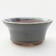 Ceramic bonsai bowl 8.5 x 8.5 x 3.5 cm, color green - 1/3