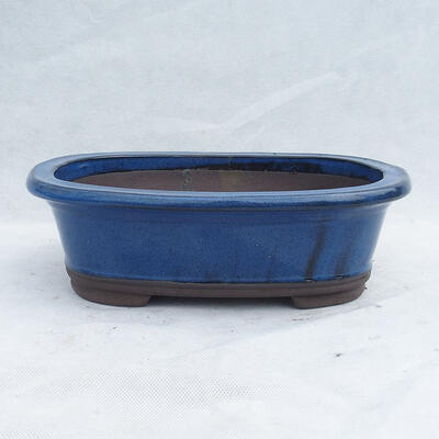 Bonsai bowl 29 x 21 x 9 cm, color blue - 1