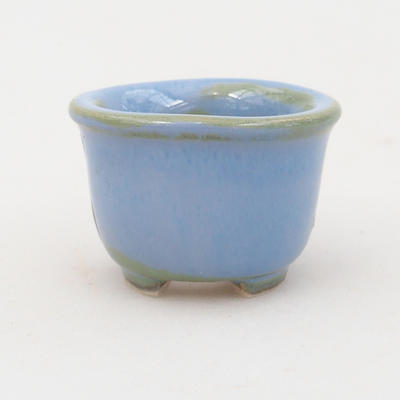 Mini bonsai bowl 4 x 4 x 2,5 cm, color blue - 1