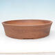Ceramic bonsai bowl 38 x 38 x 9 cm, red color - 1/3