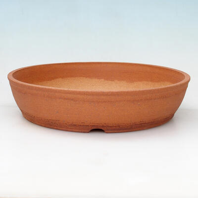 Ceramic bonsai bowl 34 x 34 x 7.5 cm, red color - 1