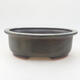 Ceramic bonsai bowl 22 x 17 x 7 cm, gray color - 1/4