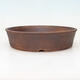 Ceramic bonsai bowl 32 x 32 x 7.5 cm, color brown - 1/3