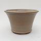 Ceramic bonsai bowl 16,5 x 16,5 x 10,5 cm brown-blue color - 1/3
