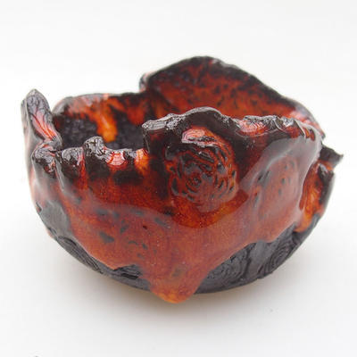 Ceramic Shell 8 x 6,5 x 5 cm, red color - 1